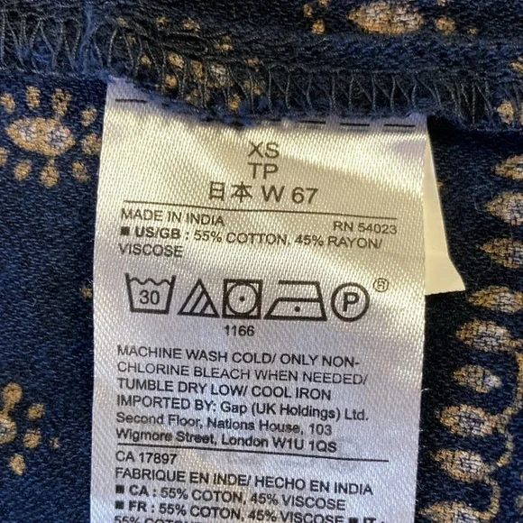 Gap elastic back skirt Cotton blend - Picture 5 of 5